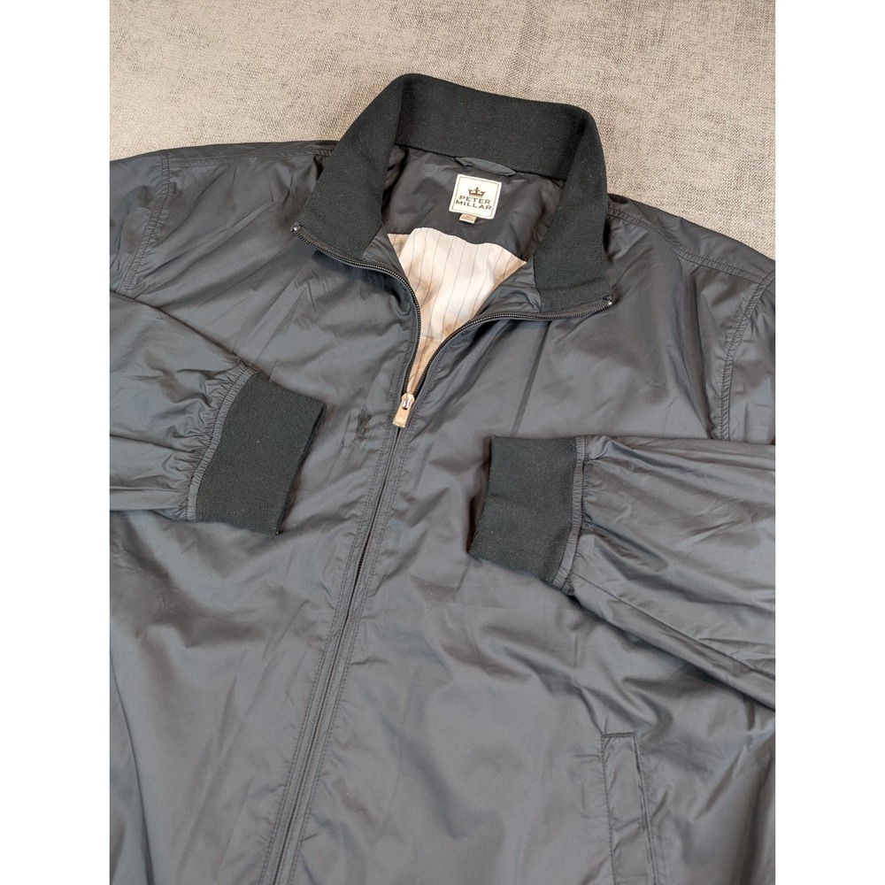 Peter Millar Jacket Mens XL Austin Water Resistant Bomber Golf Ribbed Cuff